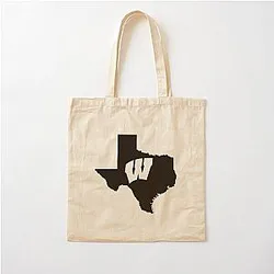 Wisconsin Badgers Fans in Texas Cotton Tote