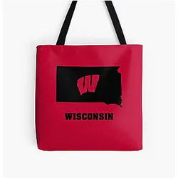 Wisconsin Badgers Fans in South Dakota Tote Bag