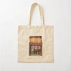 University of Wisconsin Badgers Vintage Matchbox Cotton Tote Bag