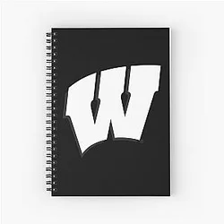 Wisconsin Badgers Madison WI Spiral Notebook