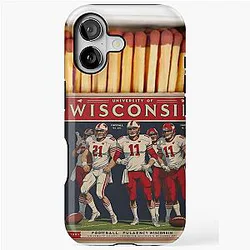 University of Wisconsin Badgers Vintage Matchbox Tough Case for iPhone