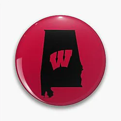 Wisconsin Badgers fans in Alabama Pin