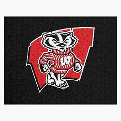 Enticing Wisconsin Badger Design Jigsaw Puzzle