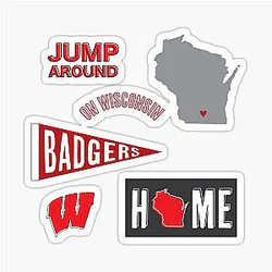 University of Wisconsin Badgers Sticker Pack