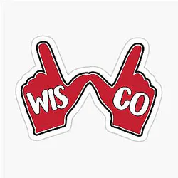 Wisconsin Badgers 'W' Hand Sticker