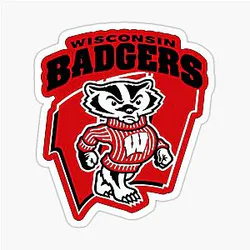 Classy Wisconsin Badger Design Sticker