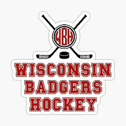 Wisconsin Badger Hockey Sticker