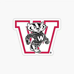 Vintage Wisconsin Badgers Sticker