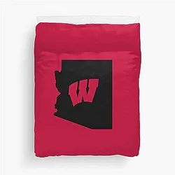Wisconsin Badgers Fans Arizona Duvet Cover