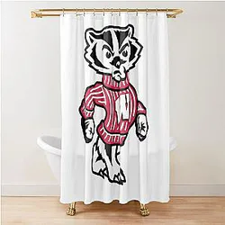 Wisconsin Badger Shower Curtain