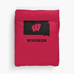 Wisconsin Badgers Fans in South Dakota Duvet Cover