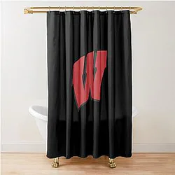 Wisconsin Badgers Shower Curtain