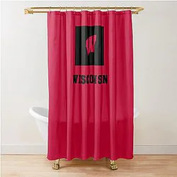 Wisconsin Badgers Fans in Colorado Shower Curtain