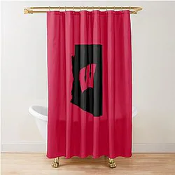 Wisconsin Badgers Fans in Arizona Shower Curtain