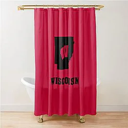 Wisconsin Badgers Fans in Arkansas Shower Curtain