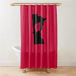Wisconsin Badgers Fans in Minnesota Shower Curtain