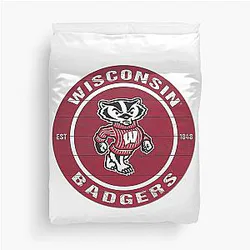 Charming Wisconsin Badgers Duvet Cover