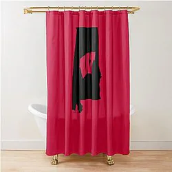 Wisconsin Badgers Fans in Alabama Shower Curtain