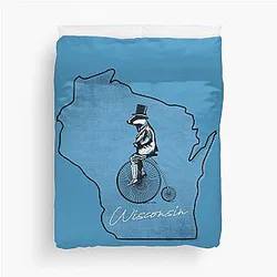 Outdoor Wisconsin Badger Duvet Cover