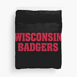 Contemporary Wisconsin Badgers Duvet Cover