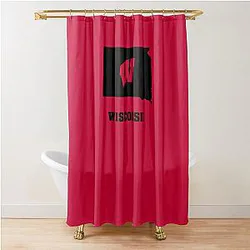 Wisconsin Badgers Fans in South Dakota Shower Curtain