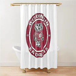 Charming Wisconsin Badgers Shower Curtain