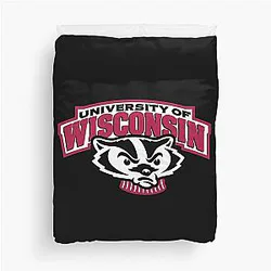 Cool Wisconsin Badgers Duvet Cover
