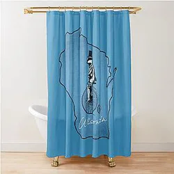 Outdoor Wisconsin Badger Shower Curtain