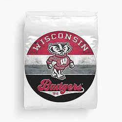 Entrancing Wisconsin Badger Design Duvet Cover