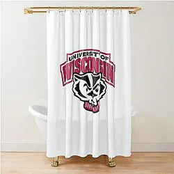 Captivating Wisconsin Badgers Design Shower Curtain