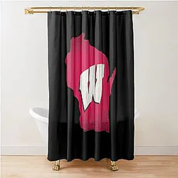 Engaging Wisconsin Badgers Design Shower Curtain
