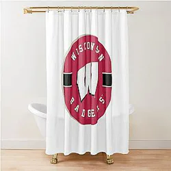 Fascinating Wisconsin Badger Design Shower Curtain