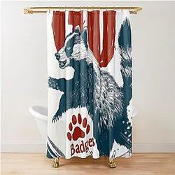 Madison Wisconsin Badgers Shower Curtain
