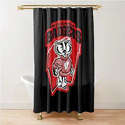 Classy Wisconsin Badgers Shower Curtain