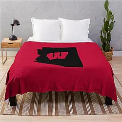 Wisconsin Badgers Fans in Arizona Throw Blanket