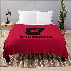 Wisconsin Badgers Fans in Arkansas Throw Blanket