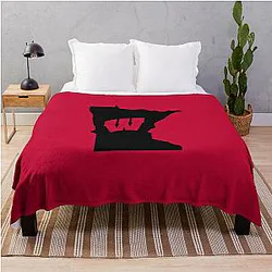 Wisconsin Badgers fans Minnesota Throw Blanket