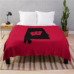 Wisconsin Badgers Fans in Alabama Throw Blanket
