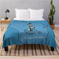 Outdoor Wisconsin Badgers Throw Blanket