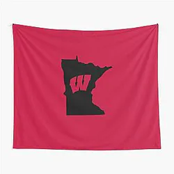 Wisconsin Badgers Fans in Minnesota Tapestry