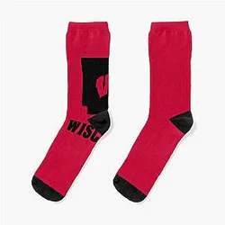 Wisconsin Badgers Fans in Arkansas Socks