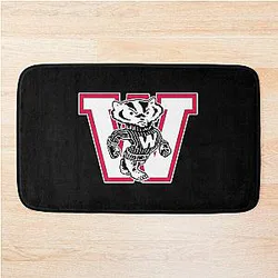 Incredible Wisconsin Badger Bath Mat