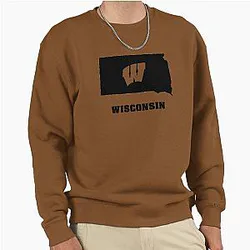 Wisconsin Badgers Fans in South Dakota Pullover Sweatshirt