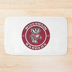 Wisconsin Badgers Football Bath Mat