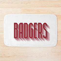 Wisconsin Badgers Art Bath Mat