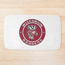 Charming Wisconsin Badgers Bath Mat