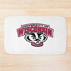 Captivating Wisconsin Badgers Bath Mat