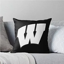 Wisconsin Badgers Madison WI Iphone Case Throw Pillow
