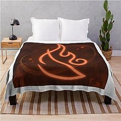 Wizard101 Fire Casting Throw Blanket