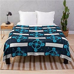 Wizard101 Ice Symbol Throw Blanket